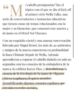 Wella Talk Wella Talk Olgaura Chavez